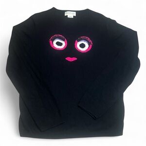 Kate Spade Broome Street Black Wool Blend Sweater sz XL